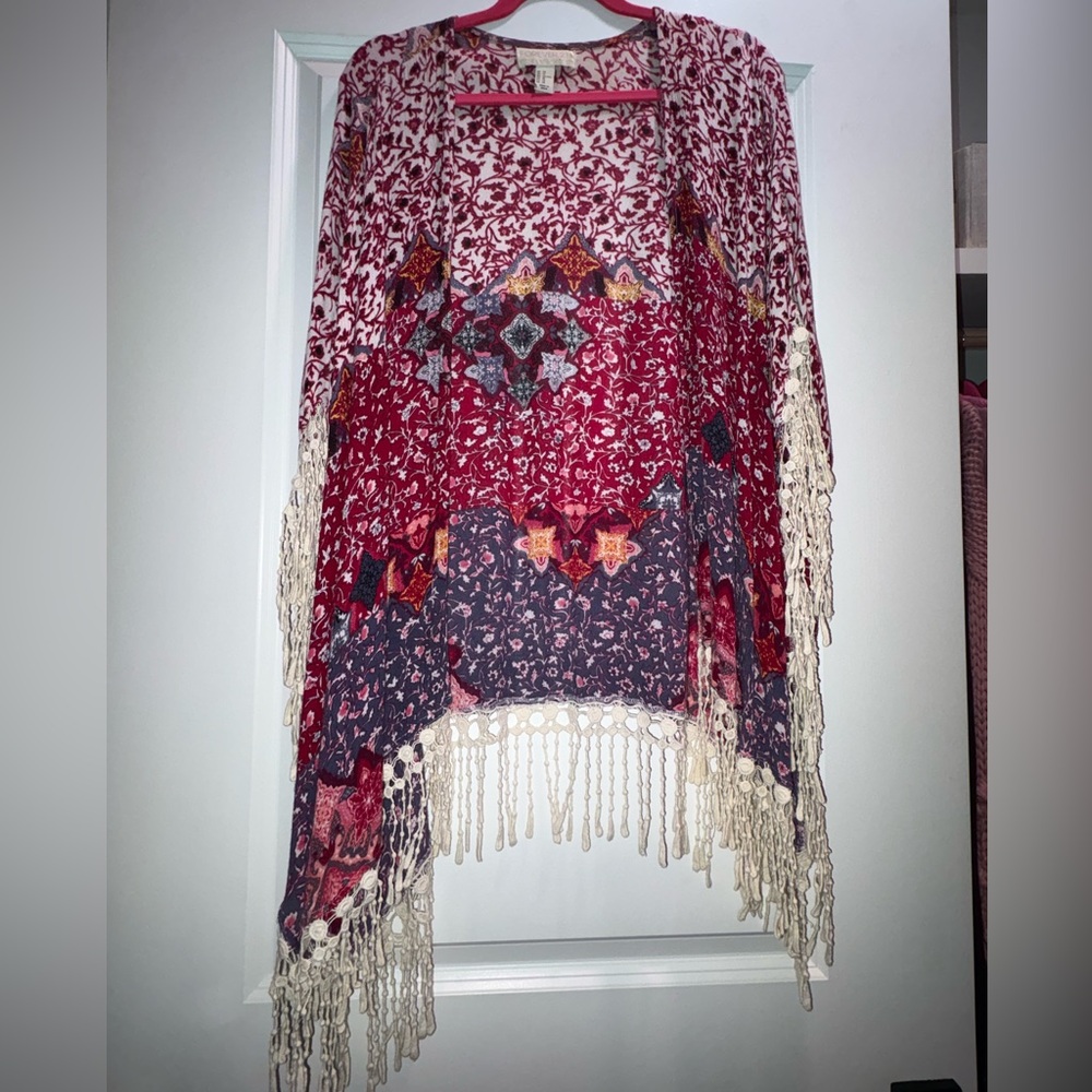 Forever21 Bohemian Style Fringe Kimono